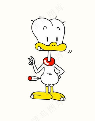 鸭子卡通动物装饰插画