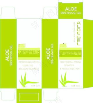 芦荟凝胶包装设计图片
