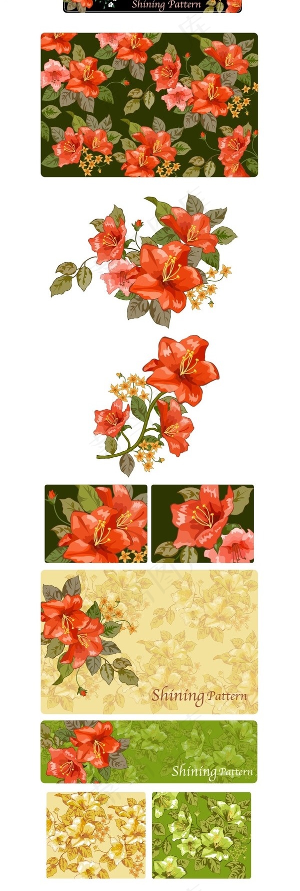 韩国AI花纹图案背景矢量图14