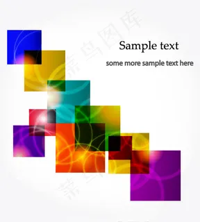 炫彩潮流背景04-矢量素材