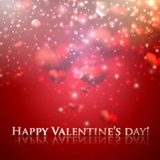 梦幻光点情人节背景矢量素材