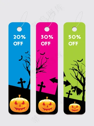 四套万圣节标签