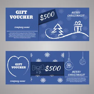 圣诞节优惠券设计图片1