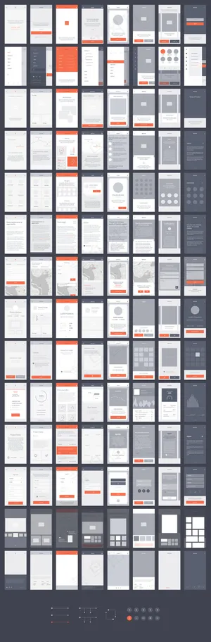 全套手机app界面psd模板合集