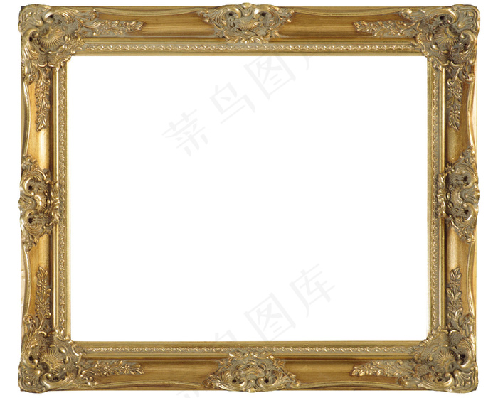 金色雕花相框图片