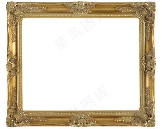 金色雕花相框图片