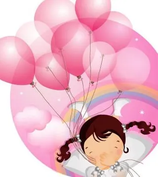 韩国女孩儿童矢量图042