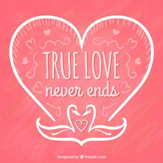 心形情人节矢量图