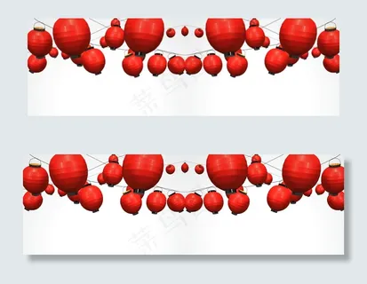 大红灯笼淘宝海报背景　