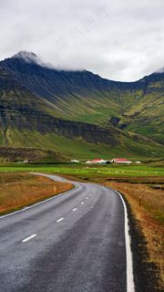 草原公路高清摄影图片