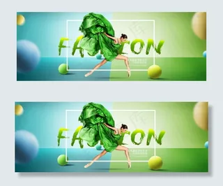 充满花季青春女装海报