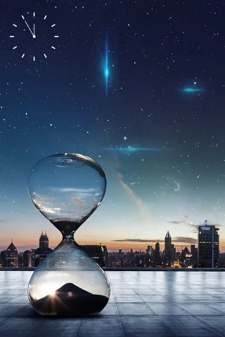 城市背景流沙励志背景素材