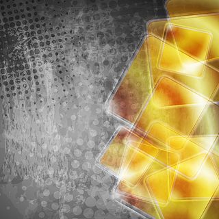 黄色炫彩光芒背景