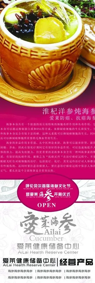 爱莱养身易拉宝展架图片(1772X4723(DPI:75))psd模版下载