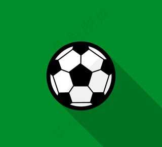 扁平化足球手绘海报设计矢量素材