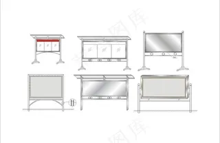 不锈钢宣传栏图片