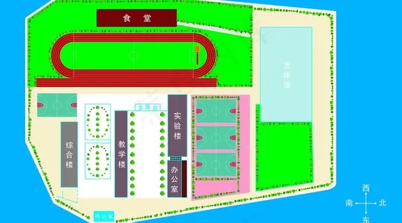 校园平面图图片 校园平面图图片