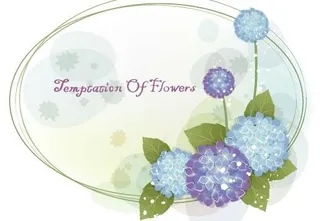 韩国植物装饰边框矢量图10