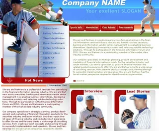 体育网站模板图片