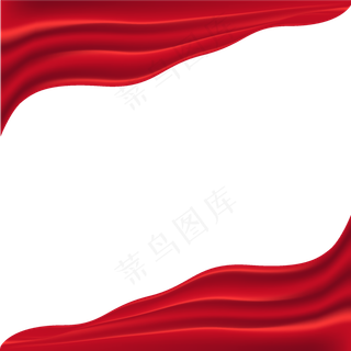 中国红缎带绸缎装饰png素材下载中国红缎带绸缎装饰png素材