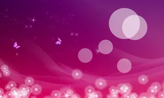 玫红色蝴蝶梦幻背景