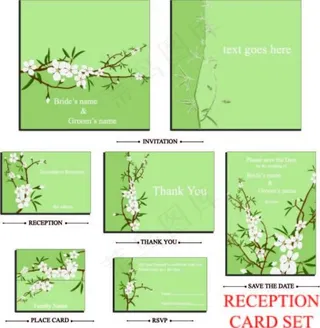 一组清新素雅的白色小花矢量素材