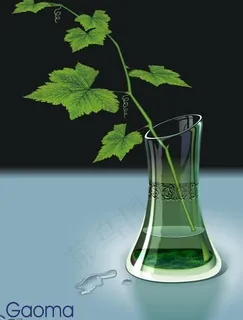 纹饰玻璃材质特效——花瓶图片