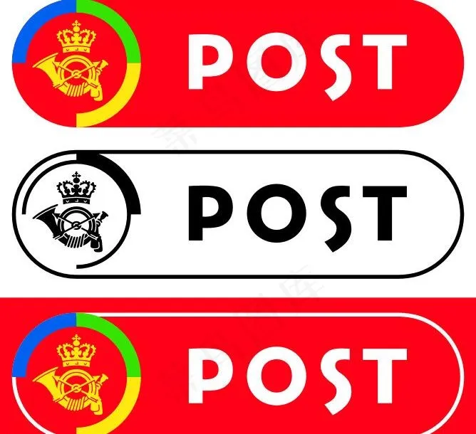 丹麦邮政图片eps,ai矢量模版下载