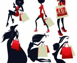 时尚派对女孩设计矢量图04