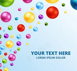 彩色珠子背景图片