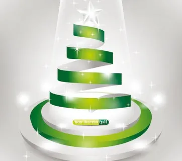 绚丽动感纸条背景矢量素材