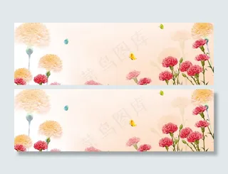 康乃馨淘宝背景图　