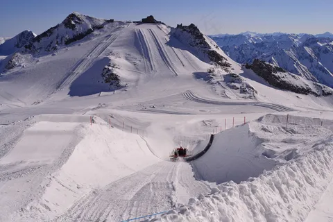 雪山滑雪公园风景 雪山滑雪公园风景