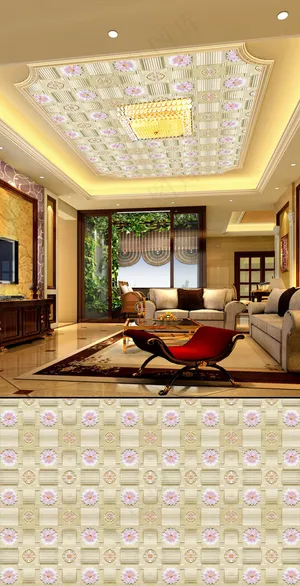 天顶壁画吊顶设计壁画背景墙