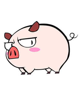 卡通可爱小猪猪动物PNG素材