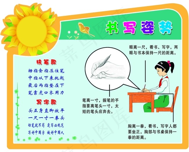 书写姿势