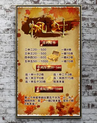 枫叶微信群规红包设计模板展板