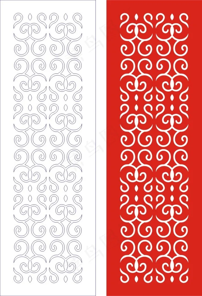 矢量镂空花纹边框底纹欧式cdr矢量模版下载