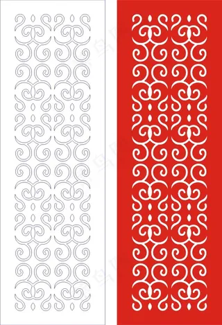 矢量镂空花纹边框底纹欧式