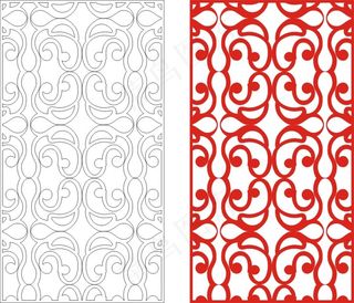 矢量镂空花纹边框底纹中式