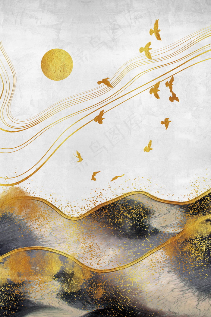 金色背景 中国风背景图片