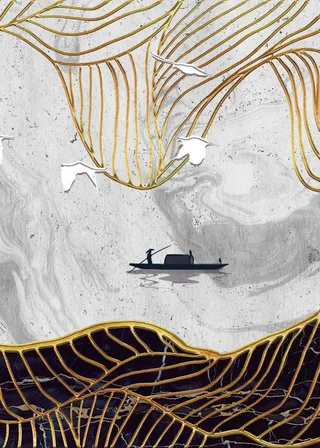 金色背景 中国风背景图片