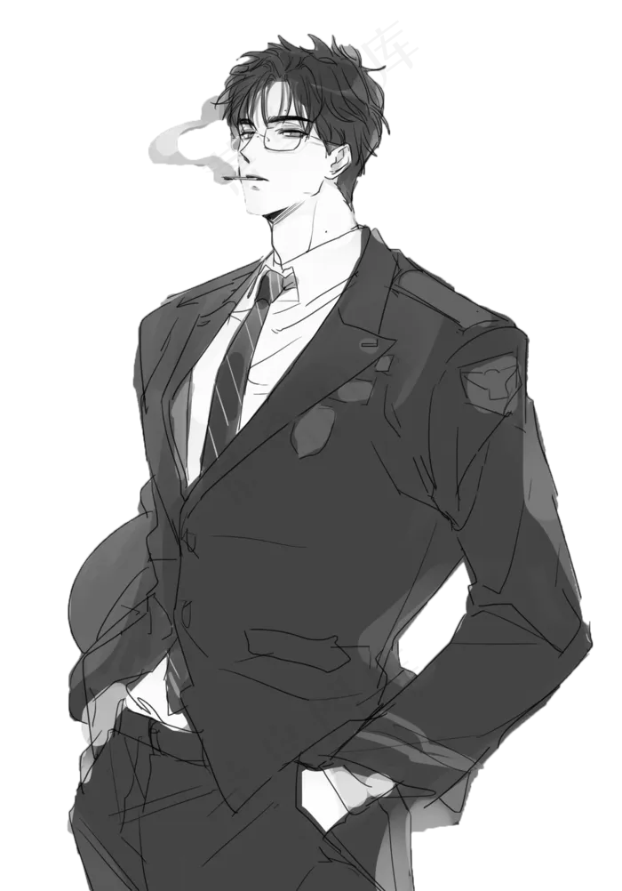 动漫暗黑帅先生