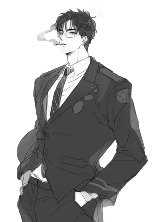 动漫暗黑帅先生