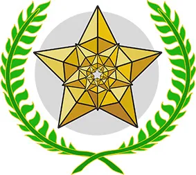 奖杯月桂花冠psd模版下载