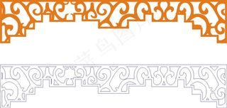 矢量镂空花纹边框底纹欧式
