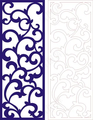 矢量镂空花纹边框底纹欧式