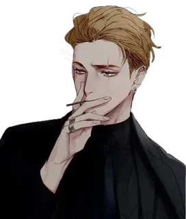 吸烟  动漫  帅  吊炸天  