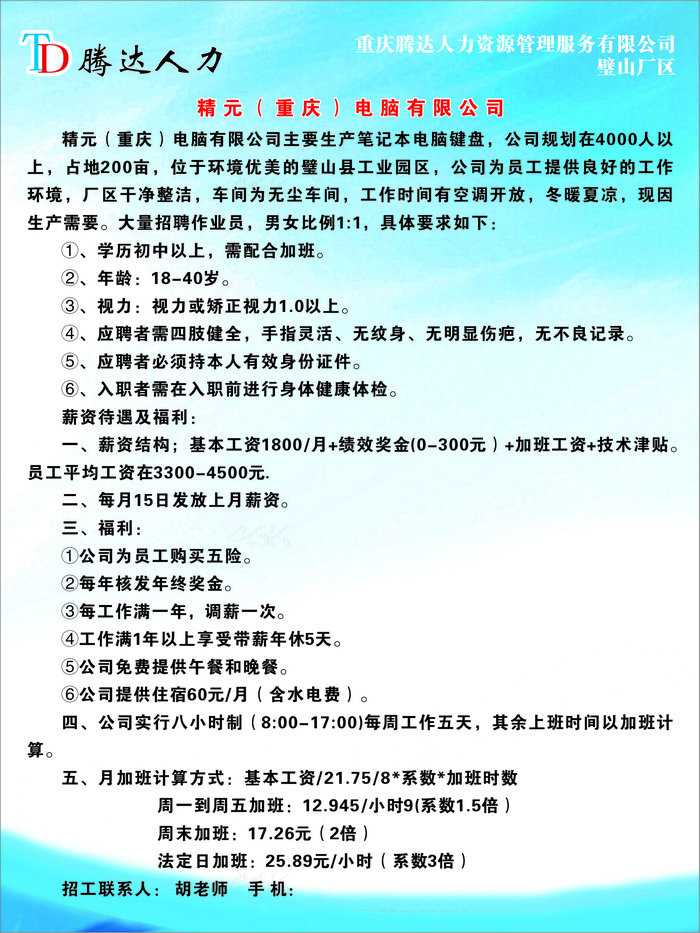精元招聘简章展板cdr矢量模版下载