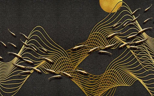 金色背景 中国风背景图片